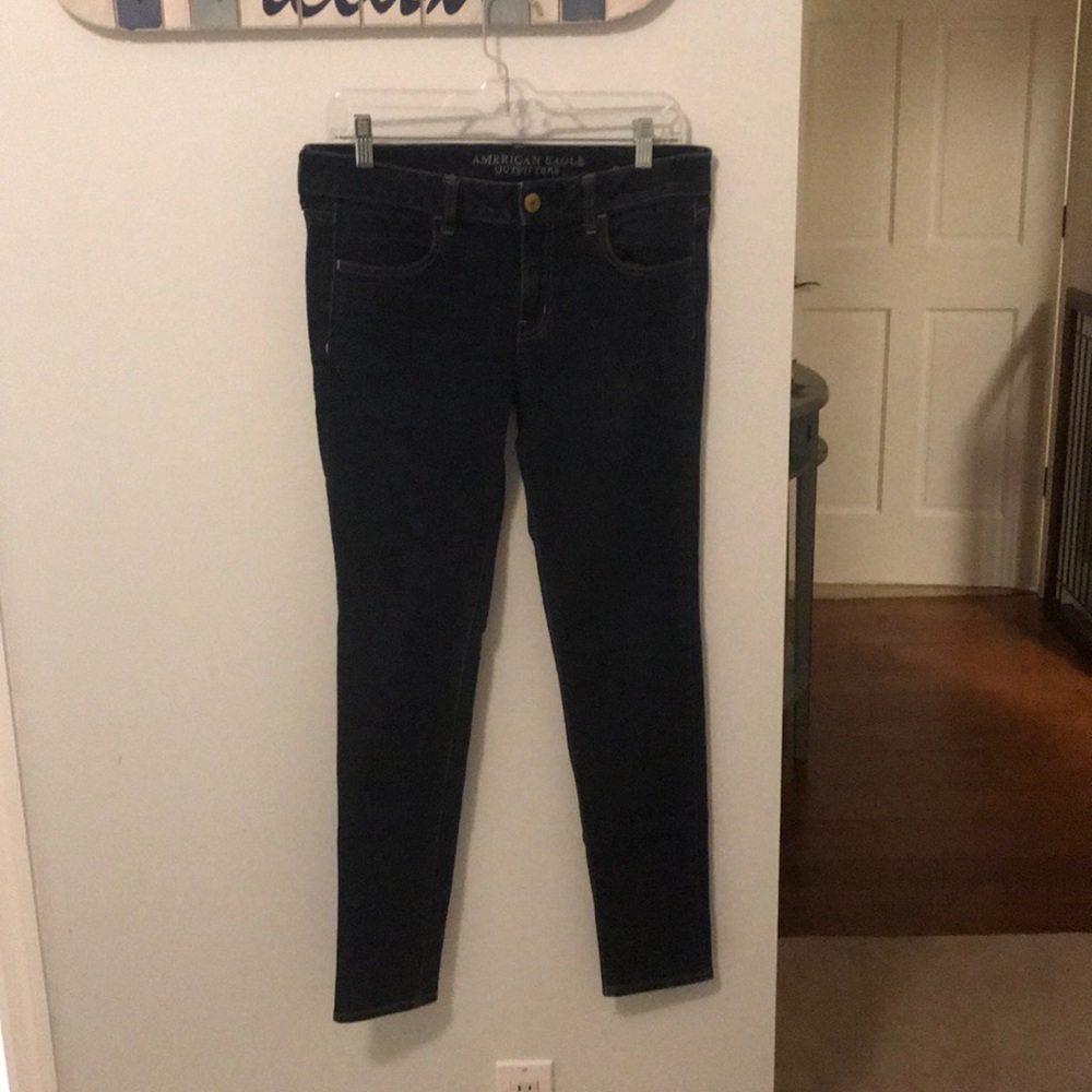 Dark skinny jeans
